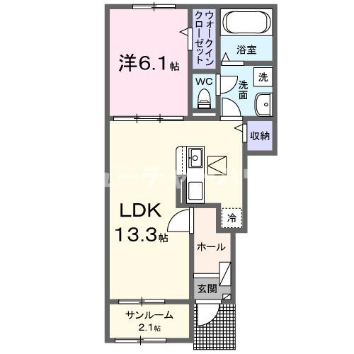パークコートひたちなかＥⅠの間取り