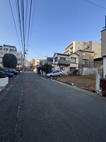 大田区西馬込1丁目 建築条件付売地の前面道路含む現地写真