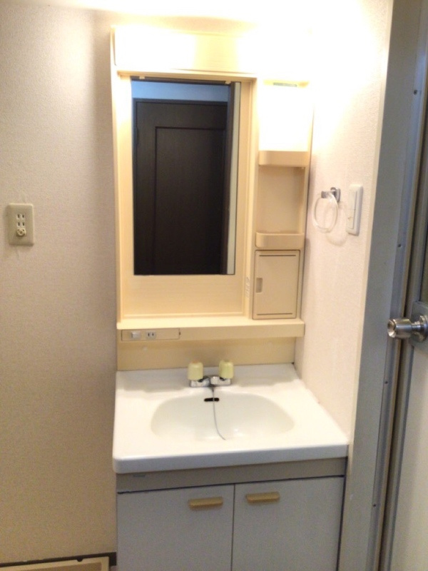 泉北郡忠岡町忠岡北２丁目の賃貸マンションの洗面所|広い洗面スペース