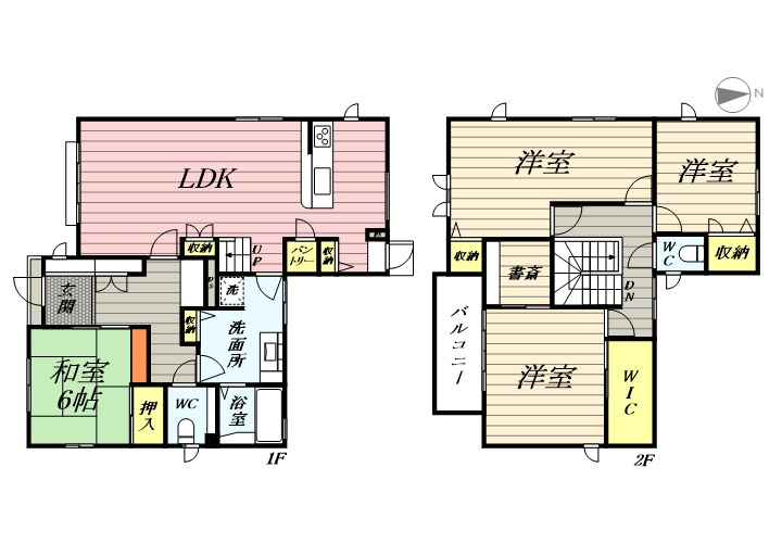 福井市高木町　中古戸建の間取り