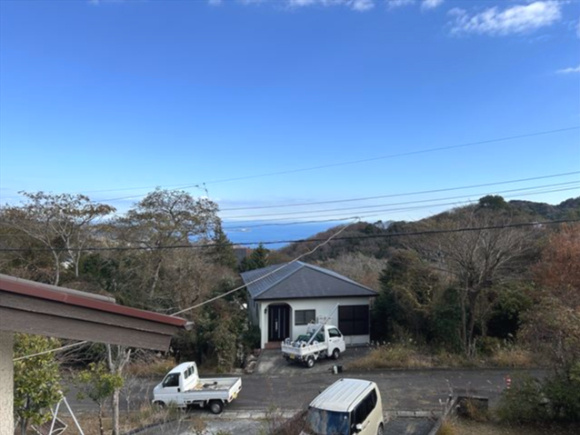 商談中　海を遠望する宇佐美みのりの村2LDKの展望|海を遠望します