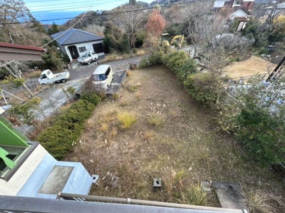 商談中　海を遠望する宇佐美みのりの村2LDKの庭|家庭菜園やBBQ等がお楽しみいただけます