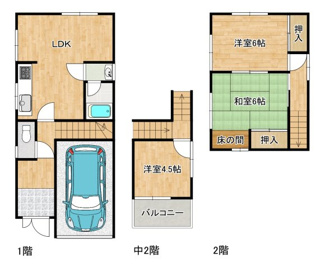 【間取り】 | 高倉台２丁　中古戸建 | 【即日見学予約可能】お気軽にお電話ください♪
