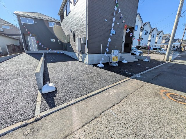八王子市　大楽寺町　新築一戸建て　３１期の前面道路含む現地写真|～北側4ｍ道路に面しています～