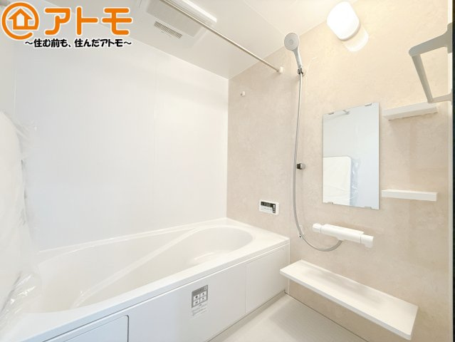 【浴室】 | 清水区折戸9期　新築戸建　2号棟 | 浴室乾燥などの機能も充実♪ユニットバスはお掃除もしやすく家事の手間も軽減！