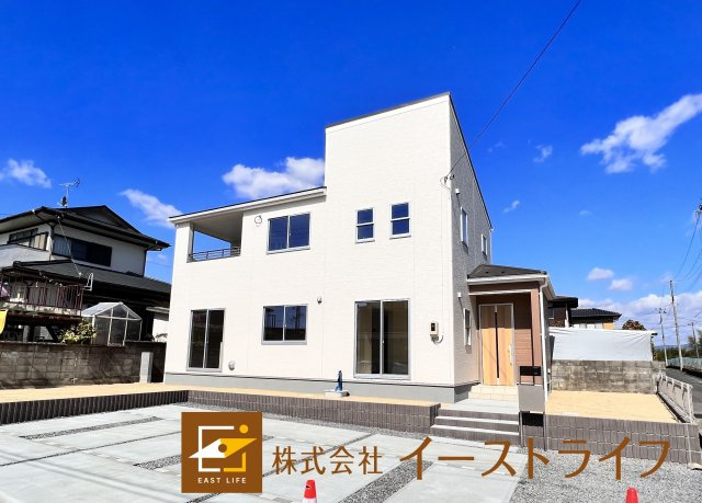 【新築戸建】　いわき市小名浜大原1期　全6棟　長期優良住宅の外観|同社施工写真　完成モデルいつでもご案内できます！お気軽にご連絡ください！（担当：梶田　Tel：080-9052-9009）