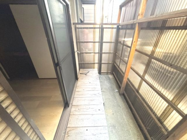 灘北ハイツのバルコニー