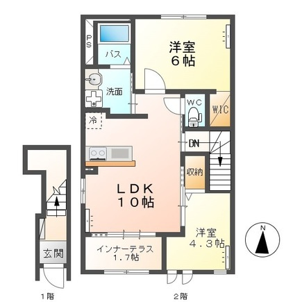 シェーンハイムAの間取り