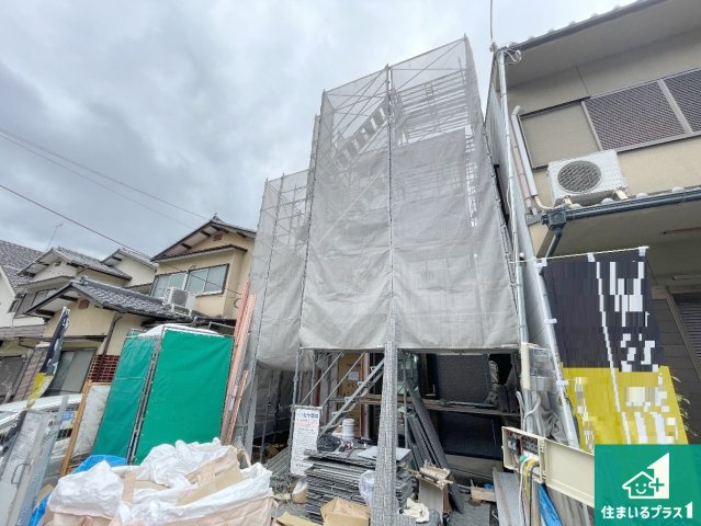 京都市山科区上花山桜谷　新築一戸建ての外観|現在建築中！落ち着いた街並みで新生活を始めることが出来そう！周辺の物件も併せてご紹介させて頂きます！