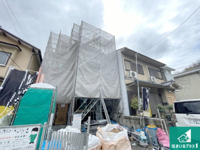 京都市山科区上花山桜谷　新築一戸建ての外観|現在建築中！落ち着いた街並みで新生活を始めることが出来そう！周辺の物件も併せてご紹介させて頂きます！