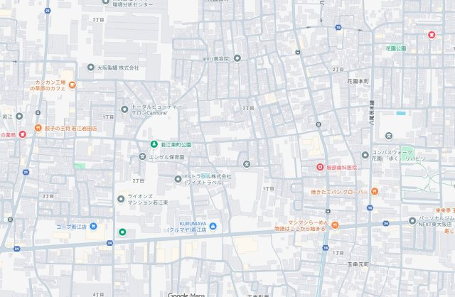 18(土)19(日)20(祝)現地説明会　東大阪市玉串町西　ラスト1邸の地図