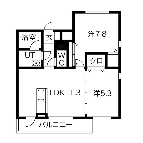 サニーハイツ　　　刈谷市近郊の賃貸ならクラスホーム刈谷店の間取り|
