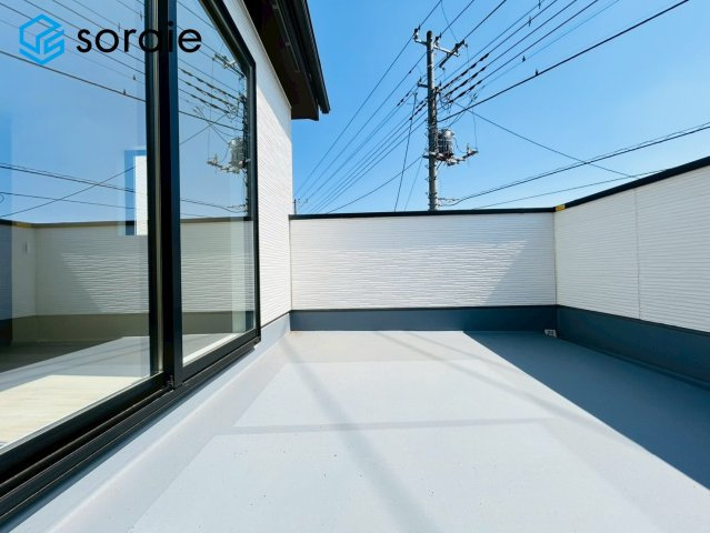 狭山市中新田1期　新築戸建のバルコニー|3/24撮影