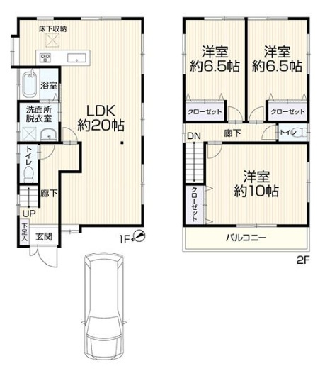 神戸市西区富士見が丘5丁目の間取り