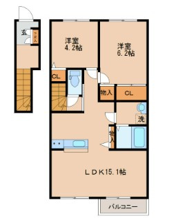 アザレア梅満の間取り