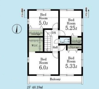 リーブルガーデンあきる野市草花　第5期　1号棟|各部屋収納付きで、住空間をすっきり保てます。