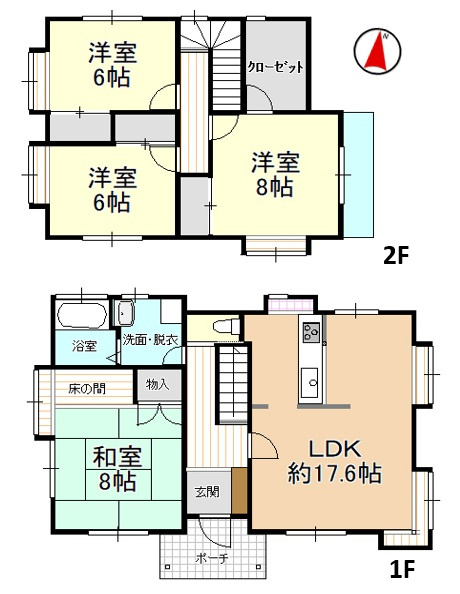 新潟市西区立仏の間取り|※現況と図面が異なる場合は現況を優先させていただきます