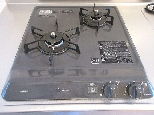 コンフォート明大前のキッチン|ガスコンロ　※2024年3月撮影