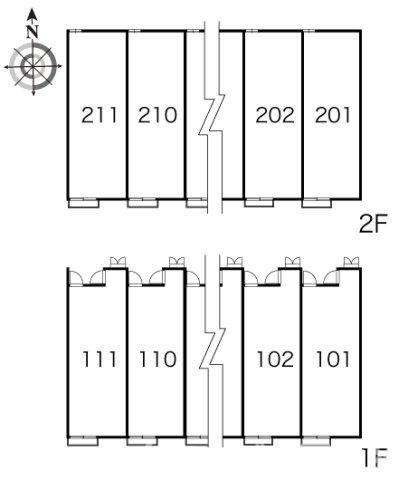 レオパレスハイメゾン坂出の区画図