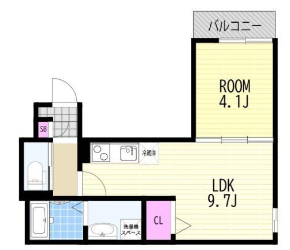 AIA難波南の間取り|３号室