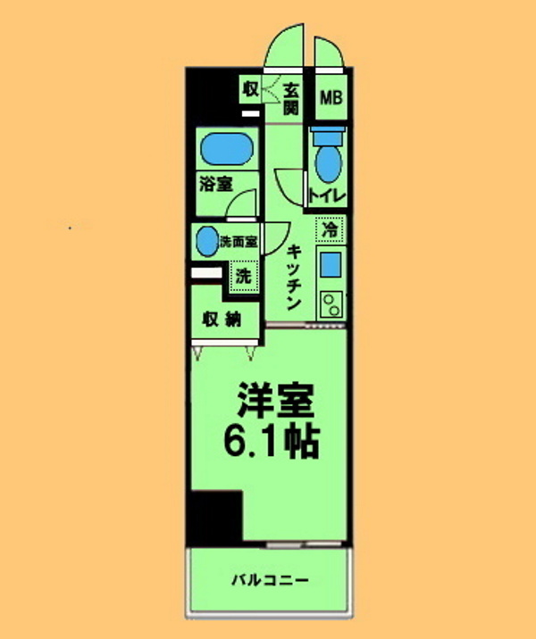 プレミアム黒川の間取り|間取り反転タイプ