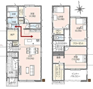  | 【名古屋市守山区守牧町89新築戸建2号棟】✨️仲介手数料無料✨️鳥羽見小学校・守山西中学校