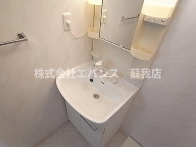 【独立洗面台】 | グランシップ蘇我 | 朝の支度にも助かる、独立の洗髪洗面化粧台