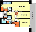 【間取り】 | グランドメゾン新梅田タワー THE CLUB RESIDENCE　間取り