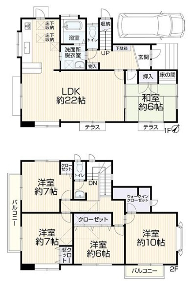 神戸市西区富士見が丘1丁目の間取り