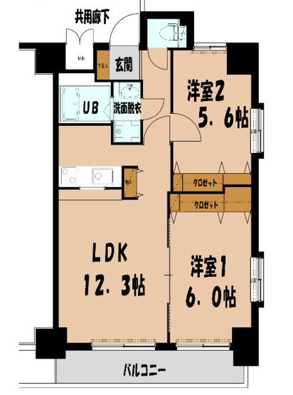 【間取り】 | クリエート住吉　★プライスホームなら仲介手数料が無料です★