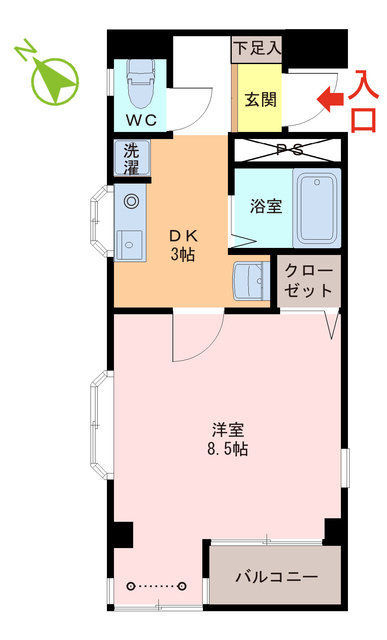 アベニュー松城の間取り