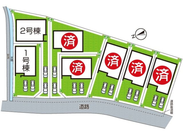 ◆富田林市錦織北　第2期　新築一戸建ての区画図|全7区画