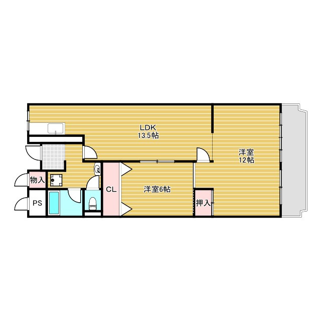 ローレルハイツ千里参号棟の間取り
