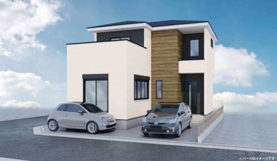 【外観パース】 | 府中市栄町1丁目新築戸建 | ※パース図はイメージであり、実際の仕様と異なる場合がございます。