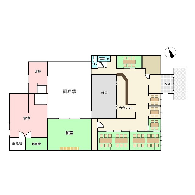 たにがわ亭の間取り