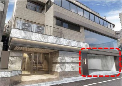 【外観】 | 大門駅徒歩3分 ARZ芝大門1階 28.58坪スケルトン