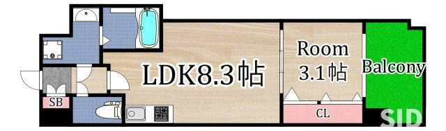 【間取り】 | ミラージュパレス都島本通