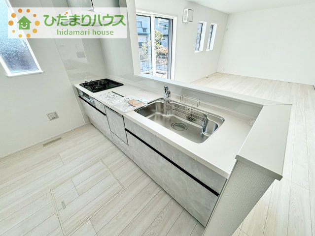 【キッチン】 | 我孫子市新木野4丁目24-2期　新築戸建 | 料理をしながらでも、ご家族との会話を楽しめる対面式キッチン♪