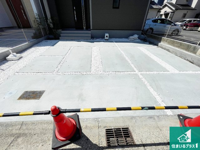 ●29(土)30(日)現地案内可能！　奈良市南京終町　ラスト1邸の駐車場|駐車スペース！散水栓があるので、こまめに愛車を洗えます！