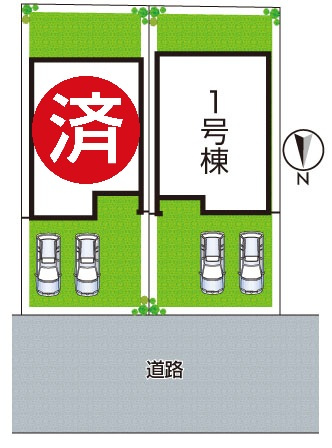 ●29(土)30(日)現地案内可能！　奈良市南京終町　ラスト1邸の区画図|全２区画