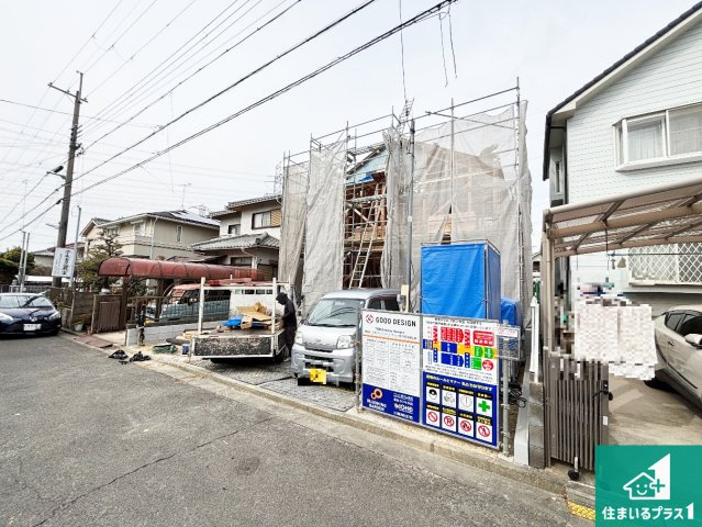 生駒市ひかりが丘　新築一戸建ての外観|ご案内の際は現地集合はもちろん、ご自宅の送迎や最寄りの駅迄のお迎え等お気軽にご相談ください。