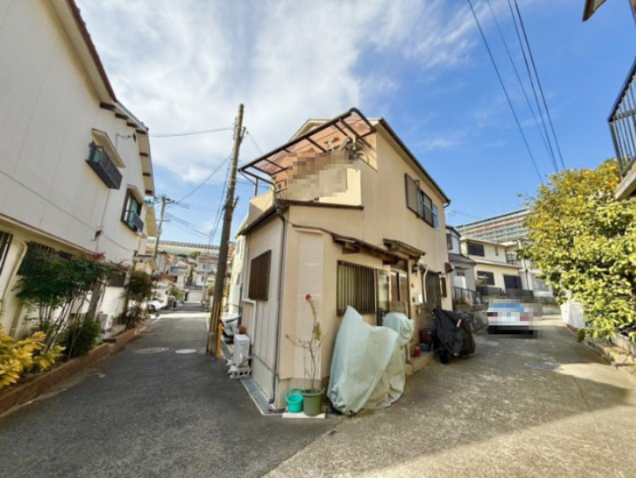神戸市垂水区舞子台1丁目の前面道路含む現地写真|東南角地につき陽当たり良好◎