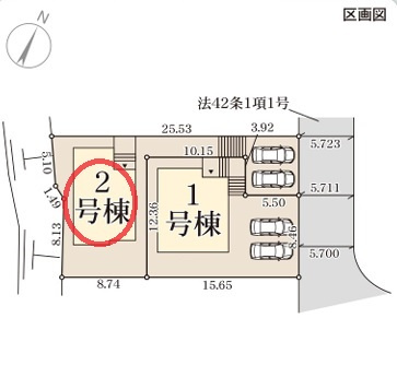 【区画図】 | リーブルガーデン奈良学園緑ヶ丘１丁目 | 区画図
