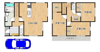 【間取り】 | 西野　新築一戸建 | 暮らしやすい３ＬＤＫ+ＷＩＣ！子供部屋や趣味のお部屋も作れますね♪資料請求だけでもお気軽にお問い合わせください！