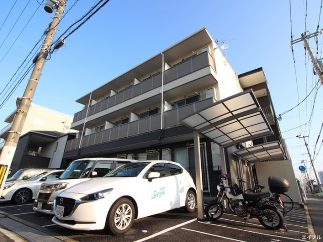 ８７ｇバリスタ宇品の外観|外はこのようになっています