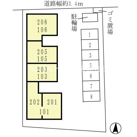 ゴマリ　ジャーディンの区画図