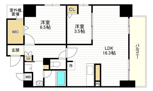 ベルンガーデン上本町の間取り