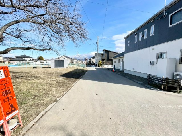 長野市篠ノ井御幣川の前面道路含む現地写真