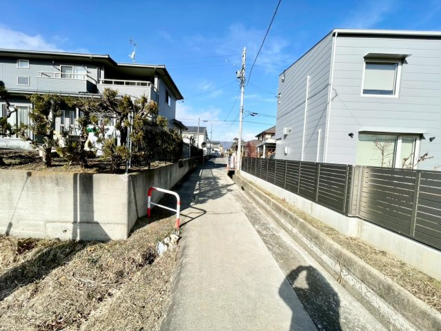 長野市篠ノ井御幣川の前面道路含む現地写真