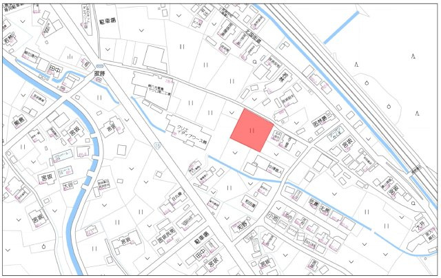 千曲市寂蒔の土地図